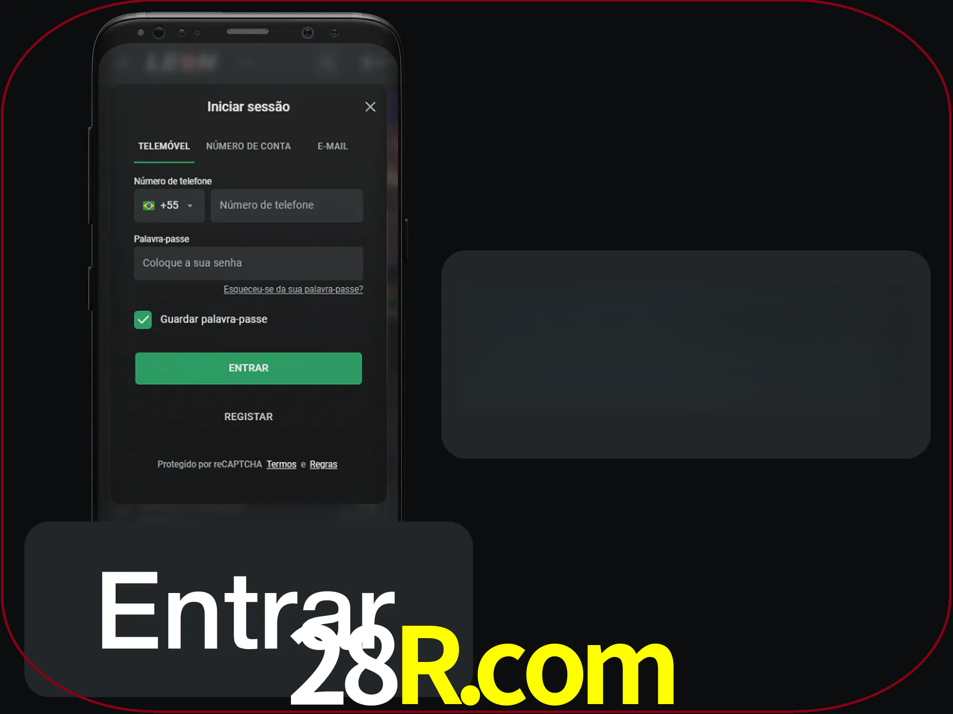 Faça o login para começar a apostar e jogar no cassino.